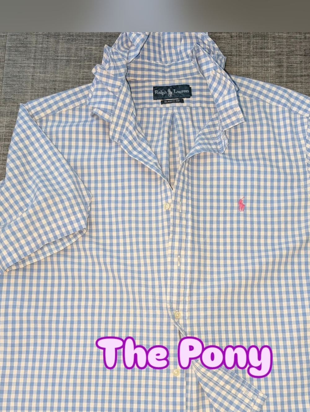 Viral Polo Ralph Lauren Reworked Ruffled Collar Shirt